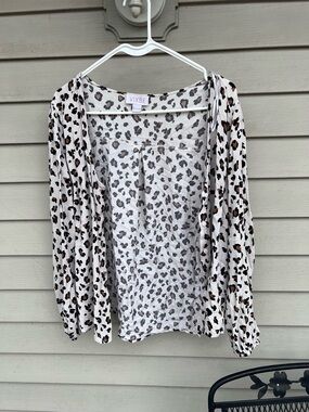 Leopard Print Button-Up